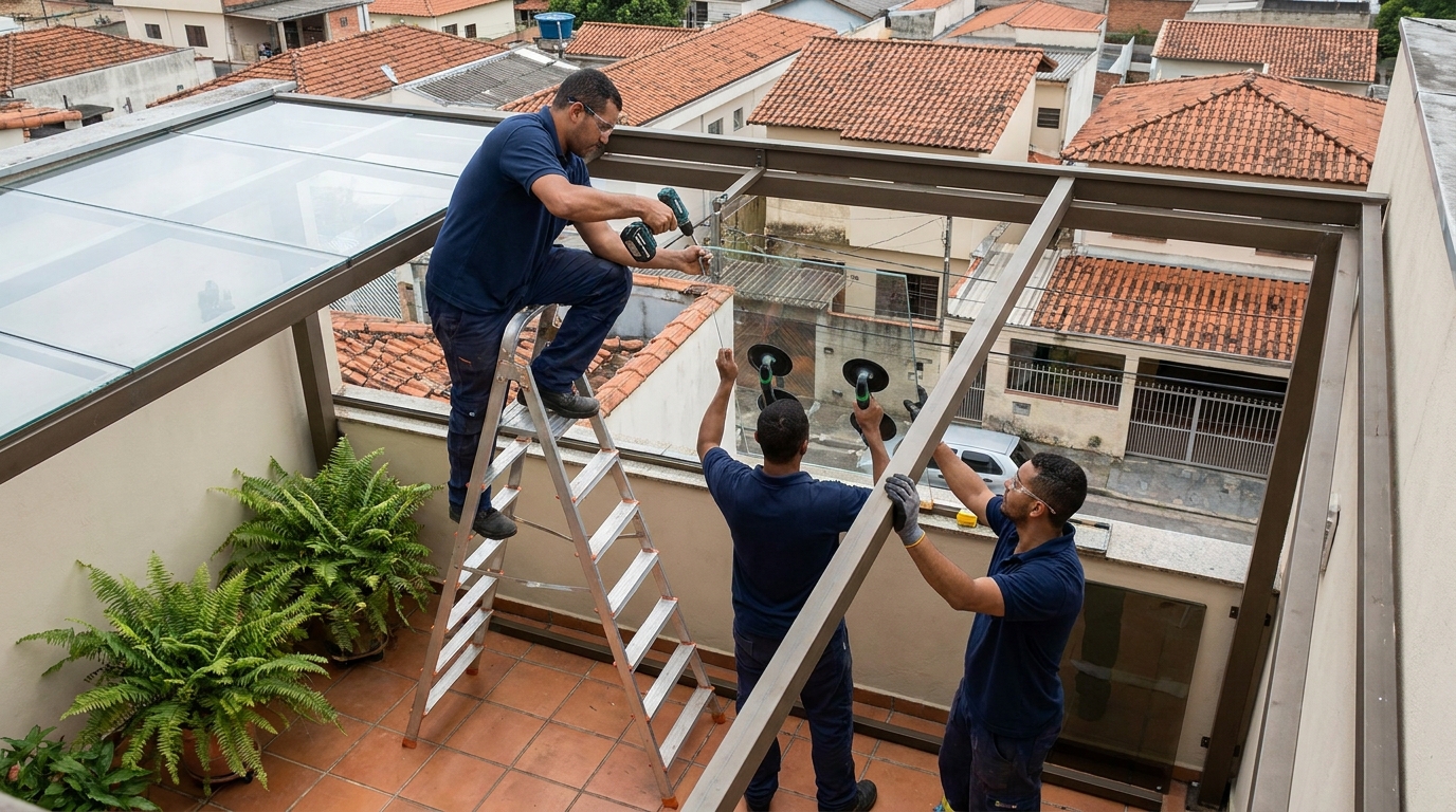Cobertura de Vidro em Caxias do Sul‑RS